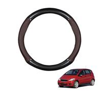 Forma Rotonda in Coprivolante Auto Pelle Microfibra Fibra di Carbonio per A Class W169 2004-2011 Traspirante e Antiscivolo Copertura di Volante Protezione per Volante Auto,Dark Brown