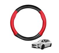Forma Rotonda in Coprivolante Auto Pelle Microfibra Fibra di Carbonio per A Class W177 2019-2022 Traspirante e Antiscivolo Copertura di Volante Protezione per Volante Auto,Red