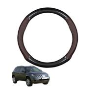 Forma Rotonda in Coprivolante Auto Pelle Microfibra Fibra di Carbonio per Murano 2003-2007 Traspirante e Antiscivolo Copertura di Volante Protezione per Volante Auto(Dark Brown)