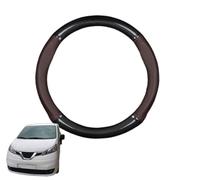 Forma Rotonda in Coprivolante Auto Pelle Microfibra Fibra di Carbonio per NV200 2009-2020 Traspirante e Antiscivolo Copertura di Volante Protezione per Volante Auto(Dark Brown)