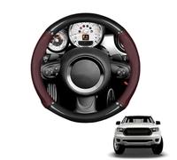 Forma Rotonda in Coprivolante Auto Pelle Microfibra Fibra di Carbonio per Ranger T6 2012-2020 Traspirante e Antiscivolo Copertura di Volante Protezione per Volante Auto(Wine Red)