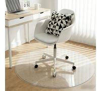 Forma Rotonda Tappetini Sedie Ufficio Tappeto 30cm 50cm 90cm 180cm Trasparente Per Parquet Antiscivolo Tappeto Proteggi Parquet Salvapavimento 1mm，Tappeto Sedia Ufficio Antigraffio(110cm/44in)