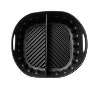 Forma Silicone Friggitrice Divisa Riutilizzabile Antiaderente 20x20x5.5cm | Qualità Alimentare, Senza BPA, Resistente Calore, Lavabile Macchina, Riutilizzabile, Antiaderente, Cesto Friggitrice