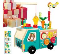 Forma Tri Toy - Attività educativa interattiva per lo sviluppo cognitivo, motore fine con funzione di smistamento, gioco di apprendimento per bambini, prescolare e casa, 8,66x5.31x4,92 pollici