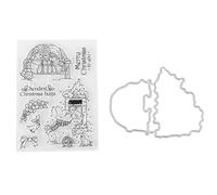 Forma unica modello trasparente decorativo set di francobolli trasparente con taglio mafioso per album fotografici adatti di scrapbook fai -da -te