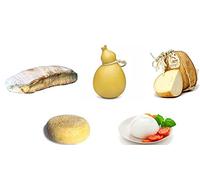 Formaggi tipici Campani Box “Napoli”- Mozzarella Caciocavallo Provolone del Monaco Caciotta di Pecora e Pane -3,5kg