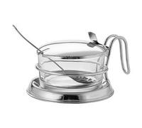 Formaggiera Inox (10x8cm) Nouvelle Cuisine con cucchiaino Cromo 50943400