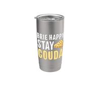 Formaggio Brie Happy Stay Gouda Bicchiere termico in acciaio inox doppia parete