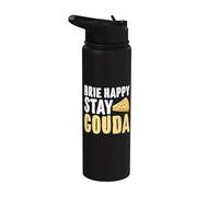 Formaggio Brie Happy Stay Gouda Stainless Steel Insulated Water Bottle