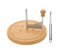 Formaggio Curler Wheel | Raspa a mano in acciaio inox con base in legno per piallare uniformemente - Cioccolato e burro - Perfetto per l'uso in ristoranti, casa, negozi di dessert U