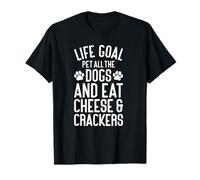 Formaggio e Cracker Divertenti I Love Cheese And Crackers Maglietta