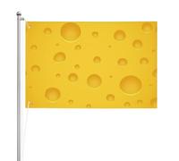 Formaggio giallo,Bandiera da giardino, bandiera decorativa da cortile, bandiera bifacciale, 2x3 piedi, per esterni e interni