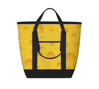 Formaggio giallo,Borsa porta pranzo grande capacità isolata per donne e uomini, lavoro, picnic, viaggi