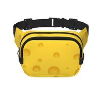 Formaggio giallo, Marsupio quadrato a doppio strato, borsa da viaggio, marsupio casual