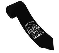 Formale Cravatta Da Uomo, I Never Dreamed That I'D Become A Grumpy Old Man, Cravattino Per Lavoro, Extra Lungo Cravatte Per Lavoro Per Accessori Ufficio Matrimonio