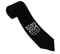 Formale Cravatta, Retired 2024 Not My Problem Anymore, Neckties, Casual Cravatte Per Lavoro Per Lavoro Ballo Di Fine Anno Uomo