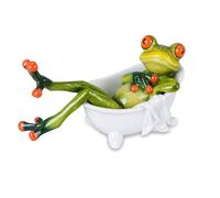 Decorazione Frosch In Vasca H. 11Cm L. 15Cm Verde Poly Formano Froschhausen