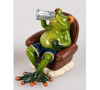 Formano Frosch Mann in poltrona con brocca di birra, ca. 12 cm