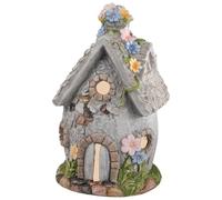 formano Lanterna solare per casa con luce solare e sensore crepuscolare, 40 cm, decorazione da giardino dipinta a mano, in magnesia con rilievo, romantica lampada solare per giardino, terrazza e