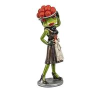 formano Rana ragazza della foresta nera - Figura decorativa in Dirndl con cappello, divertente figura di rana, dipinta a mano, decorazione della foresta nera, idea regalo per gli amanti delle rane e