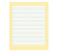 Formati 060531 81 S.2 - Quaderno a righe, per calligrafia, colore: Bianco