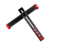 Formato di foratura quadrato a T multifunzionale per un posizionamento accurato del foro e la marcatura degli angoli in applicazioni di carpenteria Costruito in lega di alluminio Strumento di