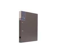 Formato lettera Raccoglitore ad anelli perforato A4 in PP con due fori, cartella portadocumenti, libretto informativo e organizzatore per organizzato(Grijs)