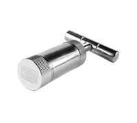 Formax420 Pressa per polline in metallo resistente, a forma di T, 8,9 cm, per polline di spezie, 89 mm, oro e argento (argento)