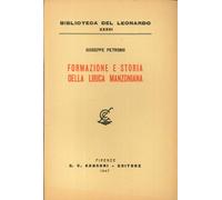 Formazione e Storia della Lirica Manzoniana - [Sadea/Sansoni Firenze]