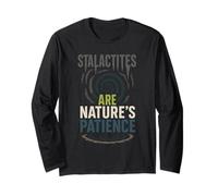 Formazione Grotta Arte Stalattite Stalagmite Terra Regalo Maglia a Manica