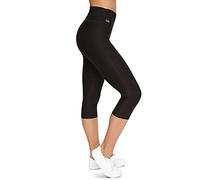 Formbelt® Leggings Sportivi da Donna a Tre Quarti con Marsupio per Cellulare Pantaloni da Corsa Fitness Sport Fuseaux Colorati (Nero S)