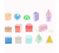 Forme 3D Solidi geometrici Montessori Giocattoli di apprendimento per