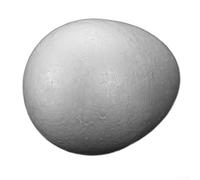 Forme a forma di uovo in polistirolo bianco per laboratori creativi, educazione artistica, decorazioni stagionali e compiti di modellazione interattiva (14 cm)