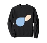 Forme Astratte Azzurro e Sabbia - Stile Minimal Felpa