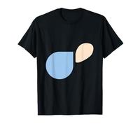 Forme Astratte Azzurro e Sabbia - Stile Minimal Maglietta