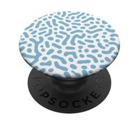 Forme astratte blu e bianco Retro Feel PopSockets PopGrip Adesivo