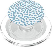 Forme astratte blu e bianco Retro Feel PopSockets PopGrip per MagSafe