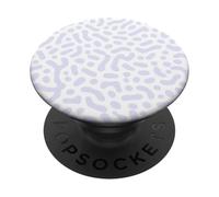 Forme astratte carine retrò viola e bianco PopSockets PopGrip Adesivo