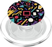 Forme astratte retrò anni '80 90 design geometrico Memphis PopSockets PopGrip per MagSafe