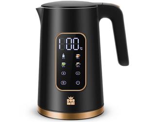 ForMe Bollitore Elettrico In Acciaio Inox 1,7 L Temperatura Regolabile da 40-100 C I Funzione di Mantenimento Caldo LED Display Digitale della Temperatura I Arresto Automatico I Teiera Senza BPA