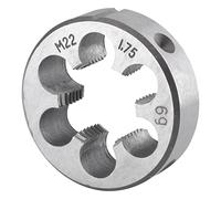Forme circolari metriche Filiera rotonda destra metrica in argento M22 x 1,75