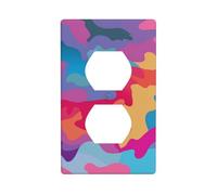 Forme colorate copertura interruttore luce copertura decorativa 1 banda piastra da parete per cucina camera bagno dimensioni 7x11.4 cm