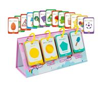 Forme Colori Apprendimento Flash Card - 96X Giocattolo Coordinato Fronte-retro, Attività Educativa Di Gioco In Età Prescolare, Per Picnic In Viaggio, Scuola A Casa, Bambini | Per Attività Prescolare D