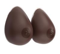 Forme Del Seno In Silicone Nero GG Cup, 1 Paio Di Inserti For Potenziamento Reggiseno, Protesi For Mastectomia For Transgender E Crossdresser(Black,F Cup)