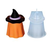 Forme di candela del candelaio di Halween - Forma di spiriti riutilizzabili da 14,5 cm | Articolo artigianale riutilizzabile Moules Silicone Fantôme 72G Pour Bougies, Loisirs Créatifs et Déco Hallowee