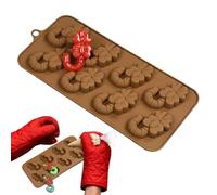 Forme di cioccolato per le teli da forno a silicone per le vacanze flessibili e con rivestimento antiaderente sotto forma di fondente a bordo di caramelle | Ideale per decorare torte con dolci e gelat