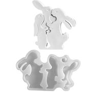 Forme Di Coniglio,Famiglia Gypmal Coniglio | Forma In Silicone,Per Decorare La Casa Durante Le Vacanze Di Primavera, Per Realizzare Artigianato E Arte Con Gesso, Cemento E Cemento
