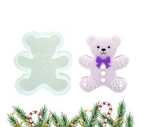 Forme di cottura natalizie in silicone - strumento di stampaggio natalizio in harz per caramelle, forma per una semplice privazione | per la decorazione della torta all'orso senza no