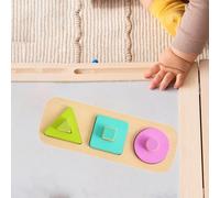 Forme di legno Stretter a forma di colore puzzle per età 1-3 12-18-24 mesi