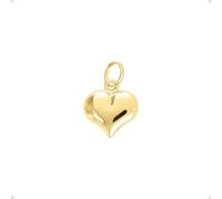 forme di Lucchetta - Ciondolo con Cuore Bombato in 18 carati 750 - Piccolo o Grande, 18k, Piccolo, Charms e Ciondoli per Catenina (fino a 4mm) per Donna Ragazza